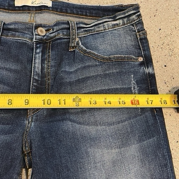 KANCAN SKINNY DISTRESSED DENIM JEANS BLUE SIZE 13 - Picture 11 of 13